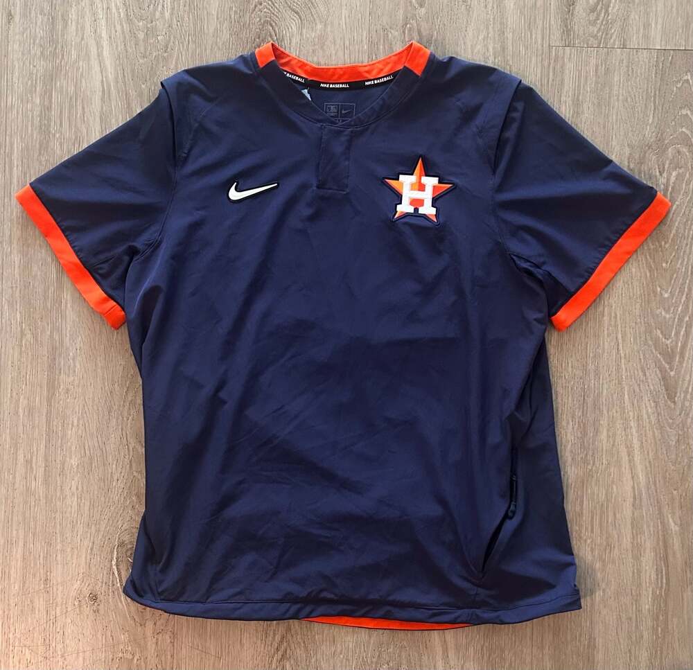 Nike Houston Astros MLB Men's Medium Performance Cage Jacket